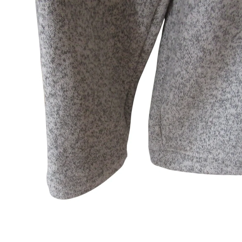 Koppen Mens Gray Quarter Zip Pullover Sweatshirt XL Fleece Warm Outdoors Winter